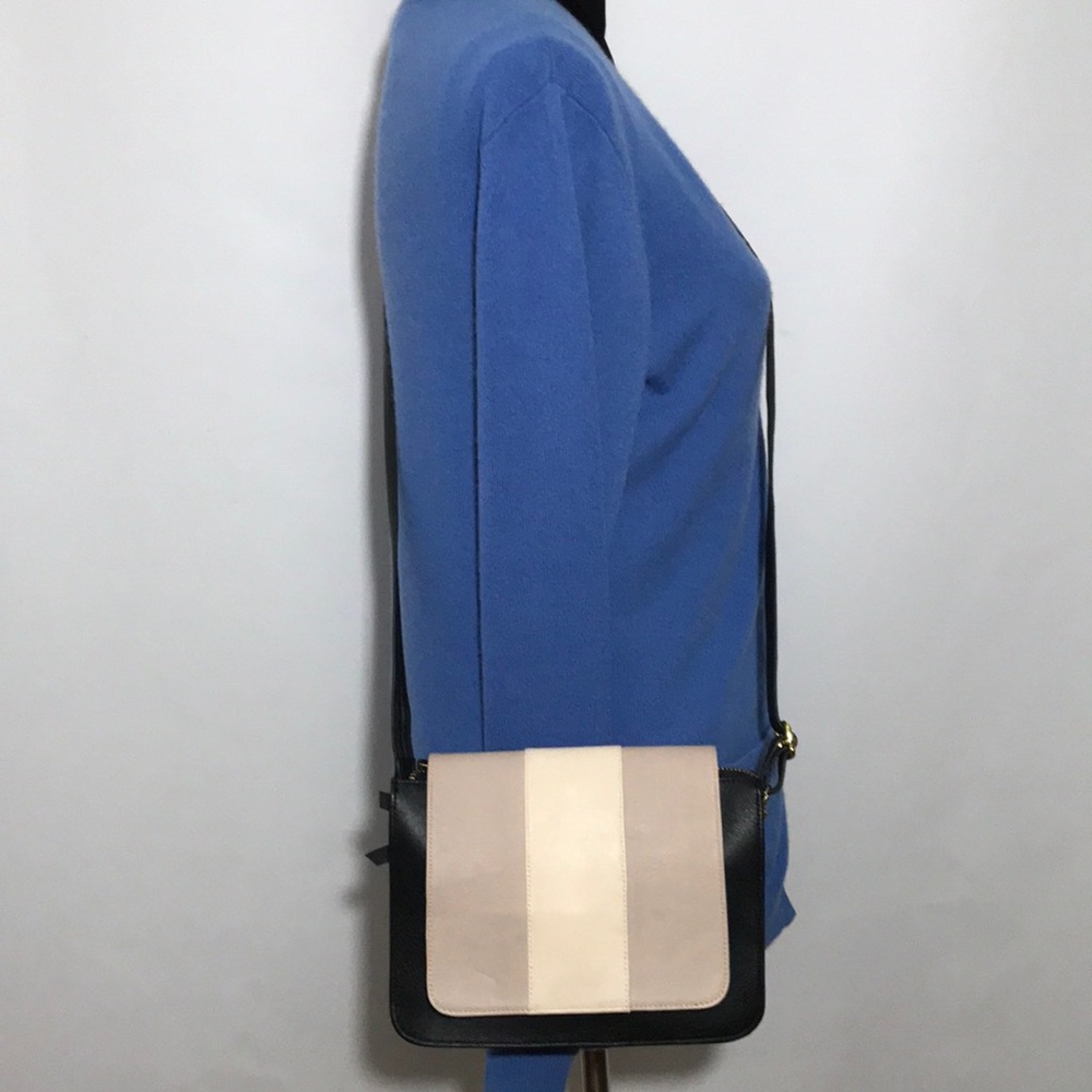 Cleobella Colorblock Crossbody Clutch Leather Purse Convertible